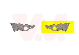 Houder, bumper ** Equipart ** VAN WEZEL, Inbouwplaats: Links voor, u.a. für Opel