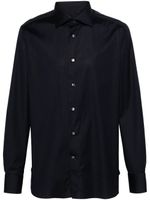 Zegna chemise en popeline - Bleu - thumbnail