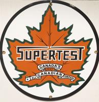 Supertest Petroleum Canada Emaille Bord 12" / 30 cm