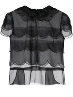 Maison Margiela blouse en soie - Noir - thumbnail