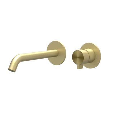 Inbouw Wastafelmengkraan IVY Tribe 2-gats Coldstart RVS316 Geborsteld Mat Goud PVD IVY