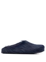 Marni chaussons Fussbett Sabot en raphia - Bleu - thumbnail