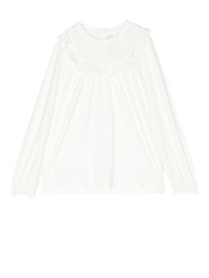 Tartine Et Chocolat blouse à volants - Blanc