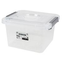 Urban Living Opberg box - 6 liter - 27 x 25 x 16 cm - met deksel en clips - waterdicht