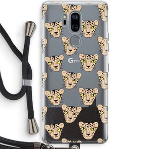 Tijger: LG G7 Thinq Transparant Hoesje met koord