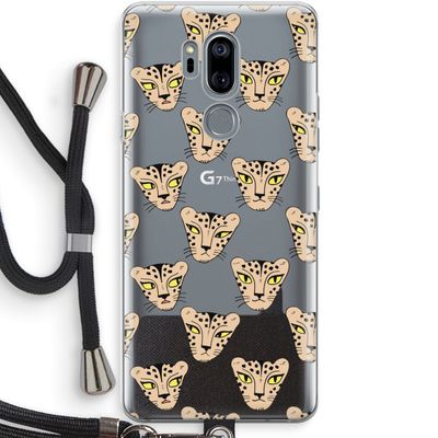 Tijger: LG G7 Thinq Transparant Hoesje met koord