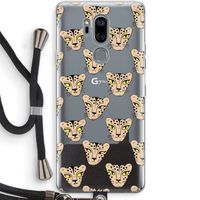 Tijger: LG G7 Thinq Transparant Hoesje met koord