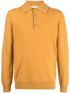 Man On The Boon. pull en cachemire à col polo - Jaune