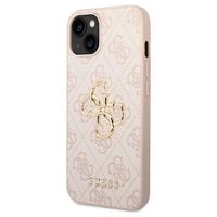 Guess 4G Big Metal Logo iPhone 14 Hybrid Case - Roze - thumbnail