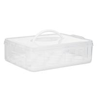 Muffin bewaardoos/vershouddoos - transparant - 6L - 34 x 26,5 x 11 cm - 12 muffins