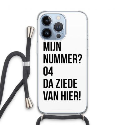 Da ziede van hier: iPhone 13 Pro Transparant Hoesje met koord