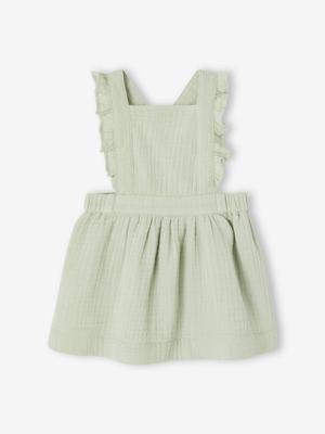 Babyjurkje katoengaas blauwgroen