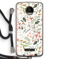 Sweet little flowers: Motorola Moto Z Force Transparant Hoesje met koord