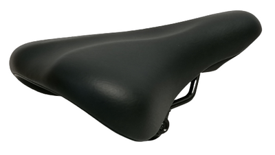 Hzb zadel comfort kinderfiets 20/24 inch zwart met zadelstrop