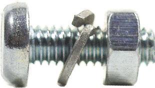 Fix-Nippel No. shield screw m4x16 zinc pk.a 100 pcs