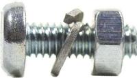 Fix-Nippel No. shield screw m4x12 zinc pk.a 100 pcs