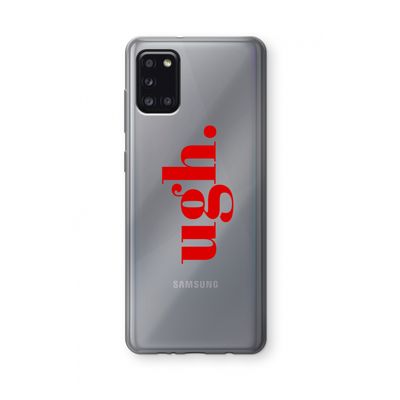 Ugh: Samsung Galaxy A31 Transparant Hoesje