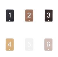 Kleurstaal set - per stuk