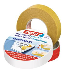 tesa 05338-00000-01 Dubbelzijdige tape Transparant (l x b) 10 m x 15 mm 1 stuk(s)