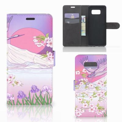 Samsung Galaxy S8 Plus | Telefoonhoesje | Met pasjeshouder | Bird Flying