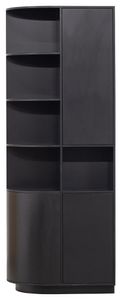 WOOOD Exclusive Opbergkast 'Finca' Links, Mat zwart, 210 x 78cm