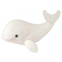 Wild Republic Pluche Beluga walvis knuffel - wit - 25 cm - Knuffels