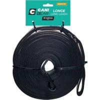 Hondenlijn - CANI GEAR - 10 m - Zacht neopreen met handvat - Zwart