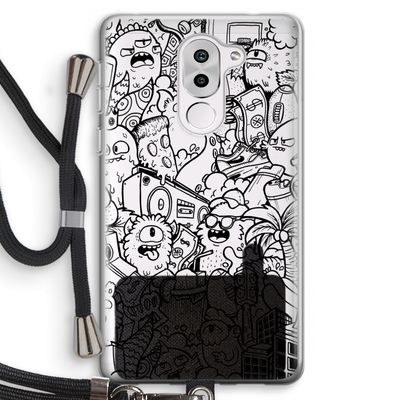 Vexx Black City : Honor 6X Transparant Hoesje met koord
