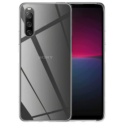 Lunso - Sony Xperia 1 V - TPU Backcover hoes - Transparant