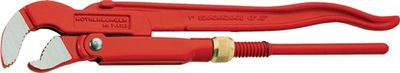 Rothenberger Pijptang, schuine bek | totale lengte 320 mm spanwijdte 34 mm | voor buizen 1 inch | 1 stuk - 070122X 070122X