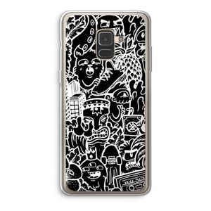 Vexx Black Mixtape: Samsung Galaxy A8 (2018) Transparant Hoesje
