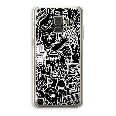 Vexx Black Mixtape: Samsung Galaxy A8 (2018) Transparant Hoesje