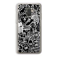 Vexx Black Mixtape: Samsung Galaxy A8 (2018) Transparant Hoesje