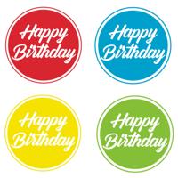 Happy Birthday bierviltjes / onderzetters - 40x stuks - D10 cm - Verjaardag tafel artikelen - Feest