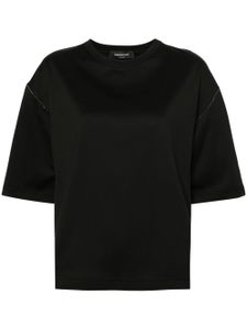 Fabiana Filippi t-shirt à ornements métalliques - Noir