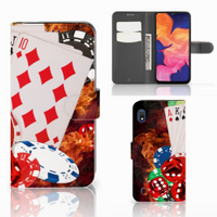 Samsung Galaxy A10 Wallet Case met Pasjes Casino - thumbnail