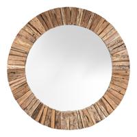Livingfurn Dakota ronde spiegel riverwood 60cm - thumbnail