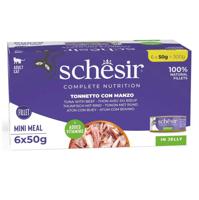 SCHESIR in jelly Tuna with beef - nat kattenvoer - 6 x 50 g