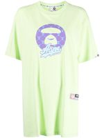 AAPE BY *A BATHING APE® t-shirt en jersey à imprimé graphique - Vert - thumbnail