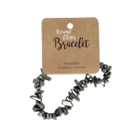 Steengoed Splitarmband hematiet 1 Stuks