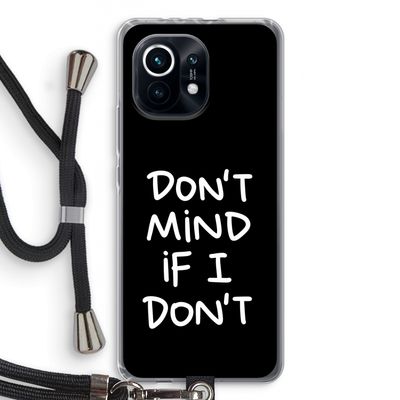 Don't Mind: Xiaomi Mi 11 Transparant Hoesje met koord