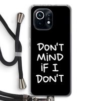 Don't Mind: Xiaomi Mi 11 Transparant Hoesje met koord