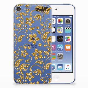 Apple iPod Touch 5 | 6 TPU Case Gouden Bloemen