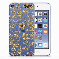 Apple iPod Touch 5 | 6 TPU Case Gouden Bloemen - thumbnail