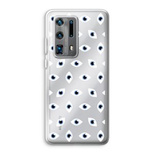 Eyes pattern: Huawei P40 Pro Plus Transparant Hoesje
