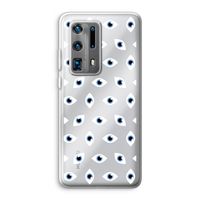 Eyes pattern: Huawei P40 Pro Plus Transparant Hoesje