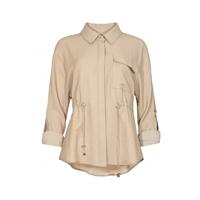 Zizo - Beige | Dames | Blouse | Beige | 46 | regular | Kamst mode