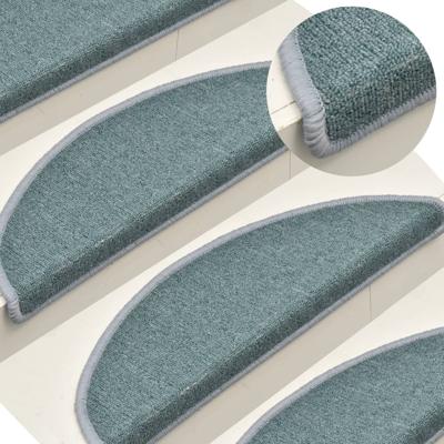 VidaXL Trapmatten 15 st 56x17x3 cm zeeblauw halfrond