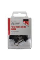 Foldback clips Quantore 19 mm assorti 12 stuks