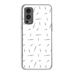 Hipster stripes: OnePlus Nord 2 5G Transparant Hoesje